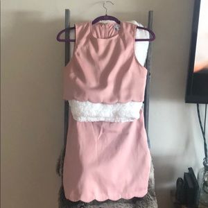 Tobi Dresses - Tobi Two Piece Scalloped Crop Top & skirt Tobi Dresses - Tobi Two Piece Scalloped Crop Top & skirt